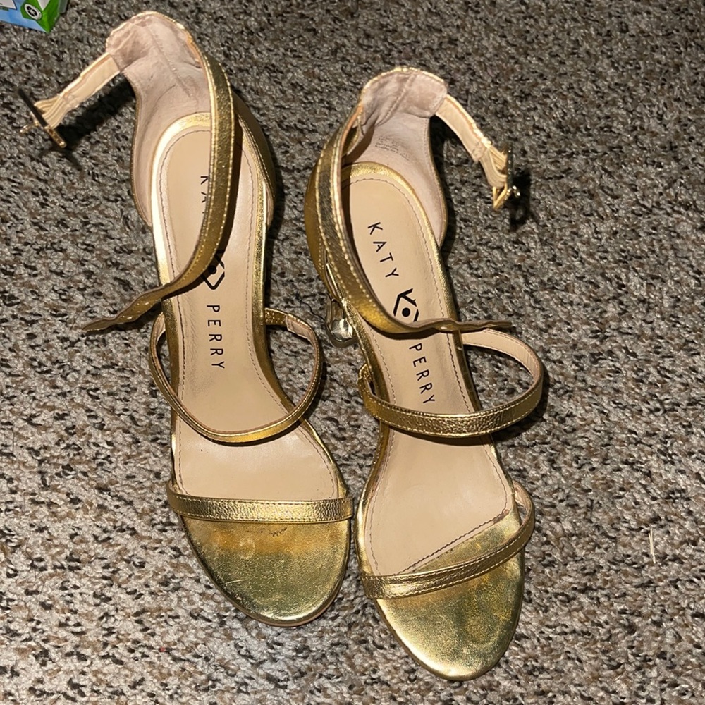 Gold Katy Perry Heels size 5